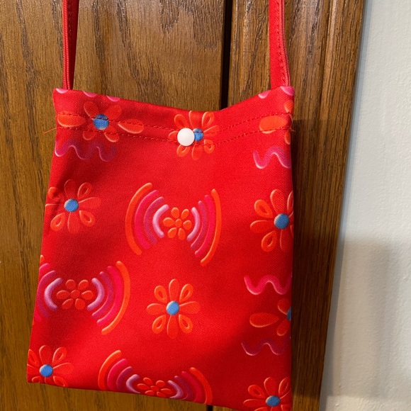 MOANA NWT Girls Costume Size 8 with matching purse Disney orange red dress up - Picture 9 of 11